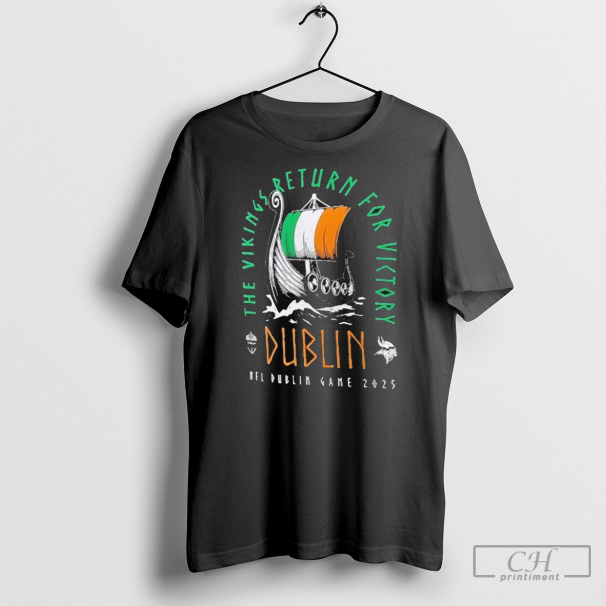Minnesota Vikings Return For Victory Dublin Games - Adult & Kids T-Shirts, Sweatshirts & Hoodies apparel design preview 1