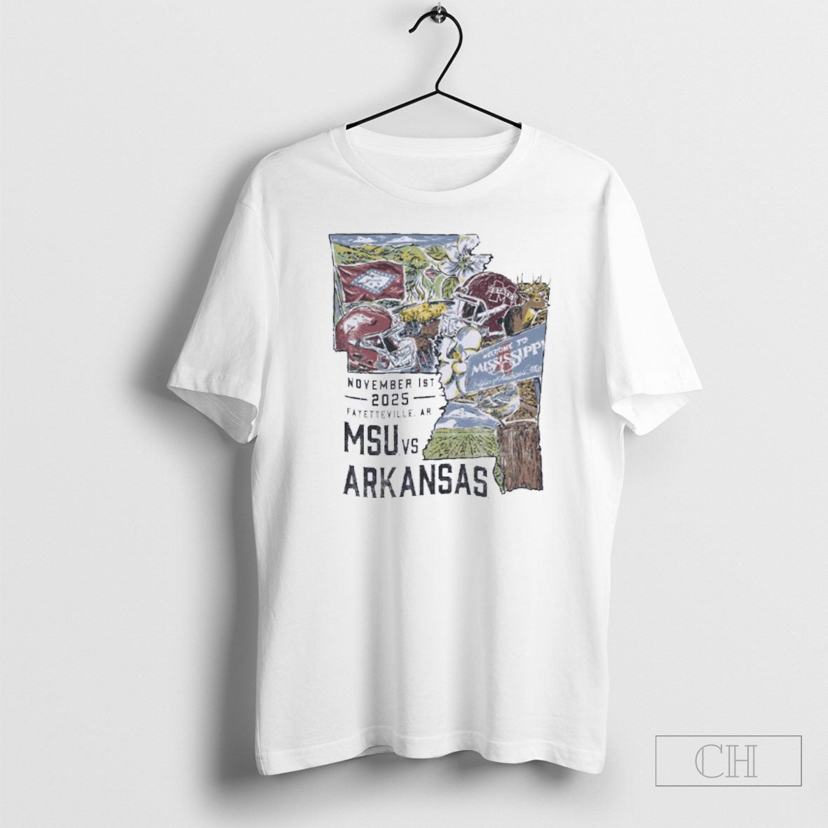 Mississippi State Bulldogs Vs Arkansas Razorbacks - Adult & Kids T-Shirts, Sweatshirts & Hoodies apparel design preview 1