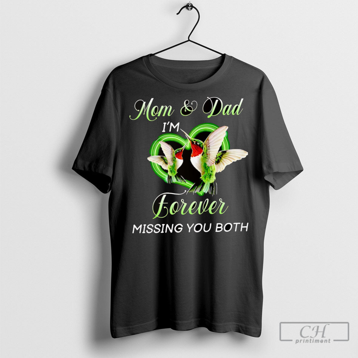 Mom And Dad Im Forever Missing You Both - Adult & Kids T-Shirts, Sweatshirts & Hoodies apparel design preview 1