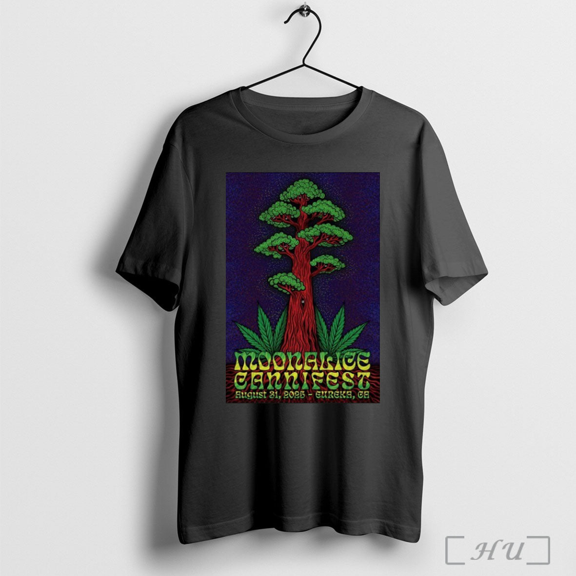 Moonalice At Cannifest On Aug 31 2025 Tree - Adult & Kids T-Shirts, Sweatshirts & Hoodies apparel design preview 1