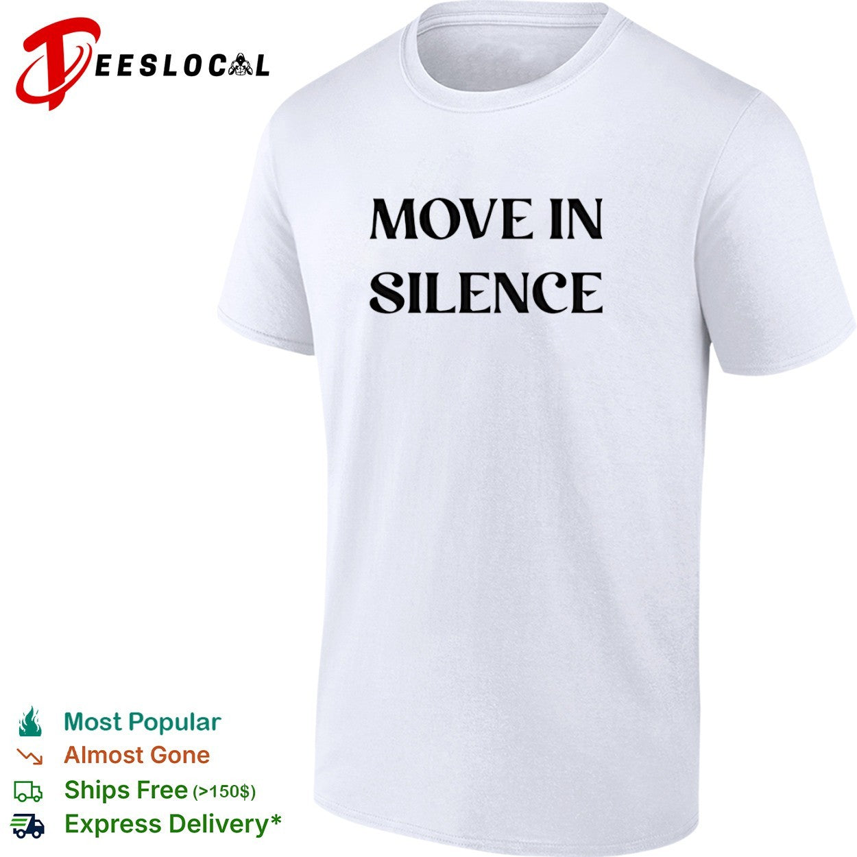 Move in Silence - Adult & Kids T-Shirts, Sweatshirts & Hoodies apparel design preview 1