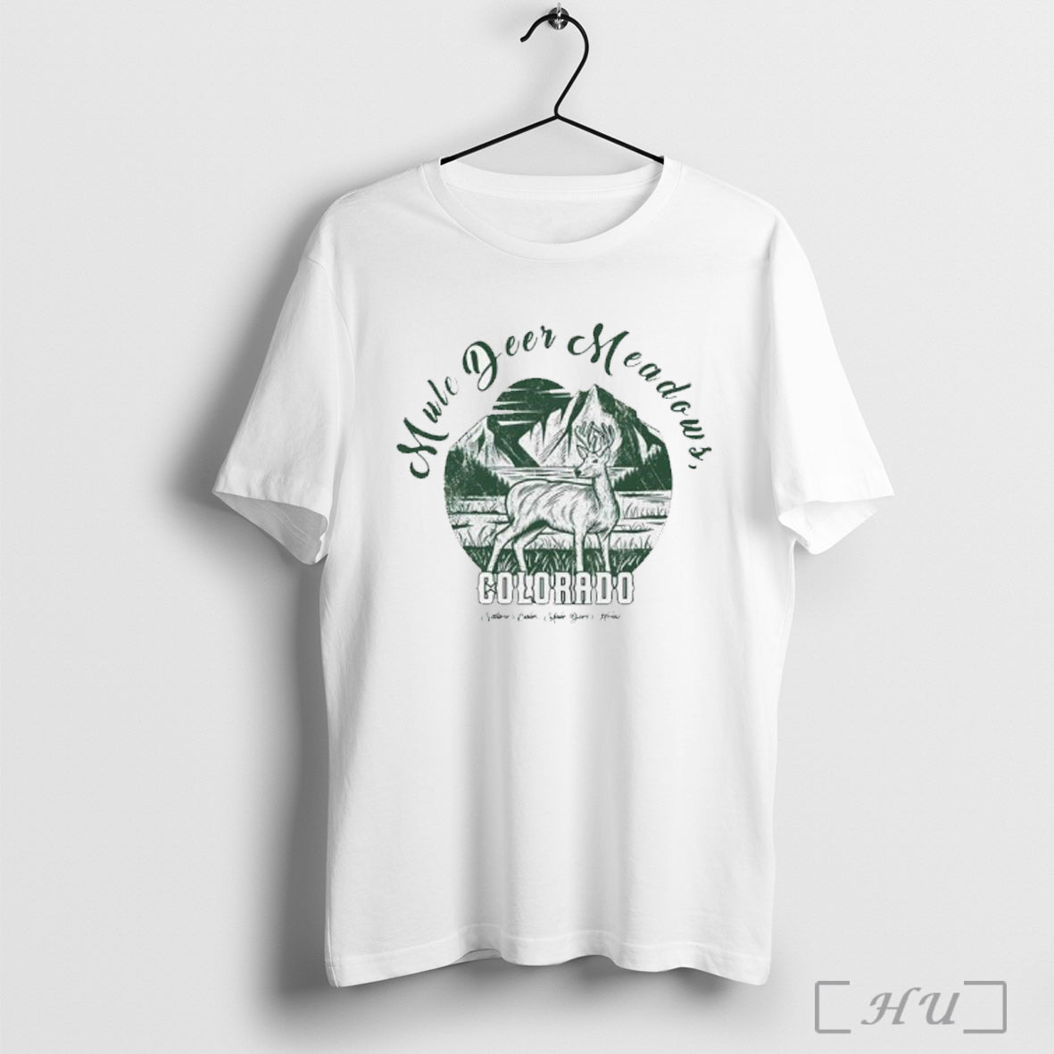 Mule Deer Meadows Colorado - Adult & Kids T-Shirts, Sweatshirts & Hoodies apparel design preview 1