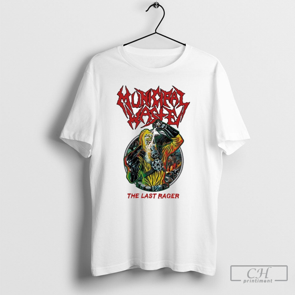 Municipal Waste The Last Rager - Adult & Kids T-Shirts, Sweatshirts & Hoodies apparel design preview 1