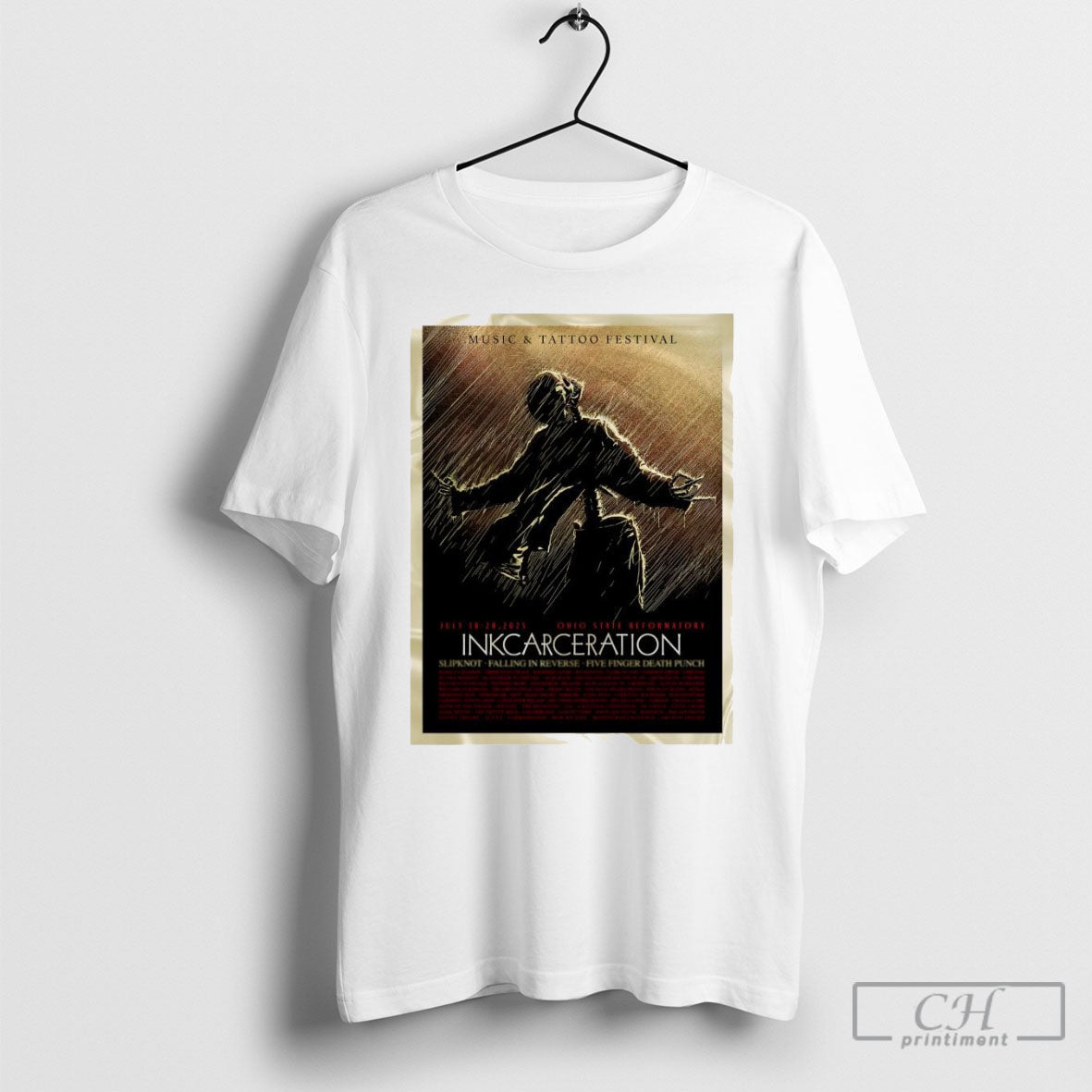 Music Tattoo Festival Inkcarceration 2025 Poster Foil - Adult & Kids T-Shirts, Sweatshirts & Hoodies apparel design preview 1