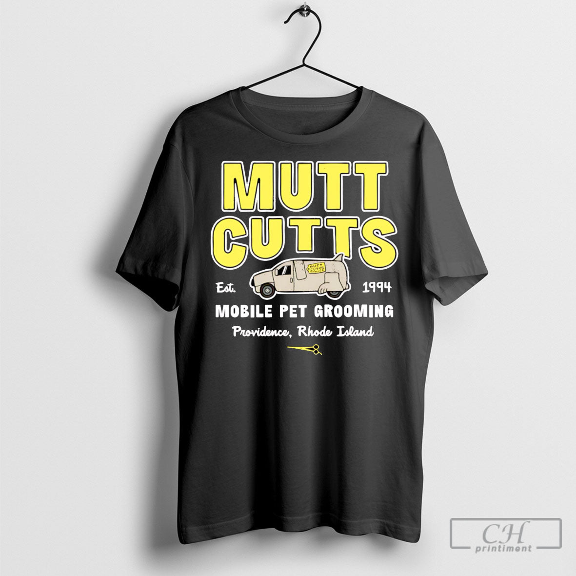 Mutt Cutts Mobile Pet Grooming - Adult & Kids T-Shirts, Sweatshirts & Hoodies apparel design preview 1