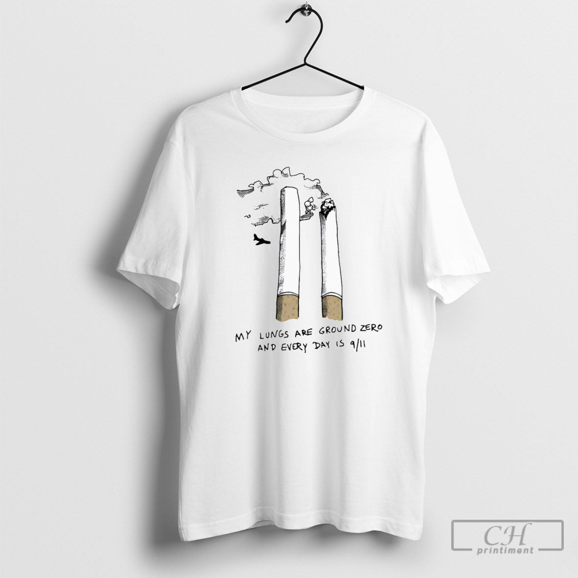 My Lungs Are Ground Zero And Every Day Is 9 11 - Adult & Kids T-Shirts, Sweatshirts & Hoodies apparel design preview 1