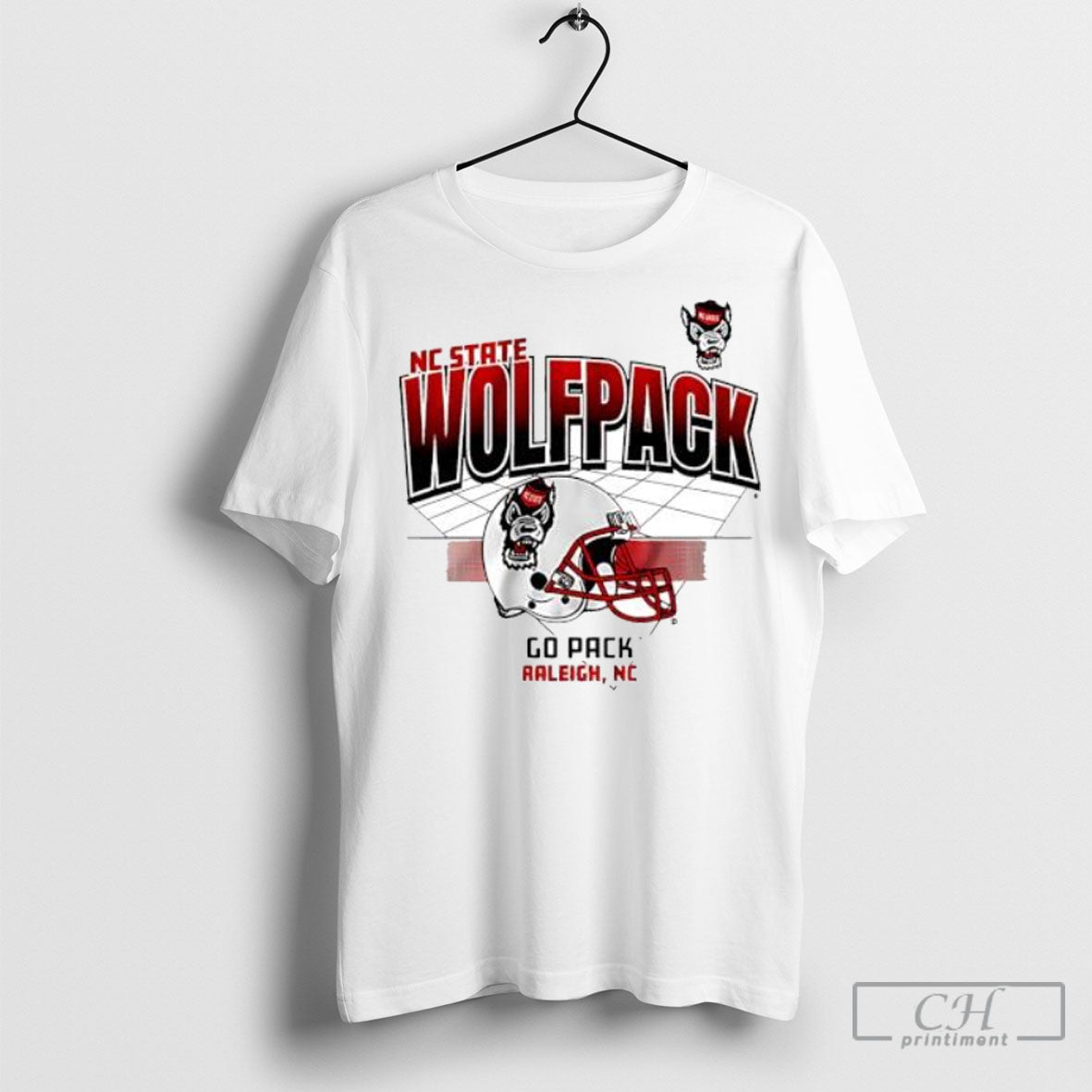 Nc State Football Helmet Grid Go Pack Raleigh - Adult & Kids T-Shirts, Sweatshirts & Hoodies apparel design preview 1
