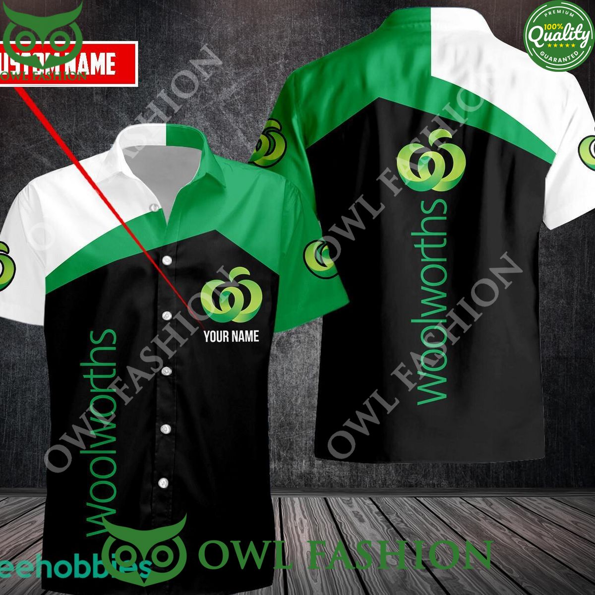 Supermarket woolworths Hawaiian Custom Name - Adult & Kids T-Shirts, Sweatshirts & Hoodies apparel design preview 1