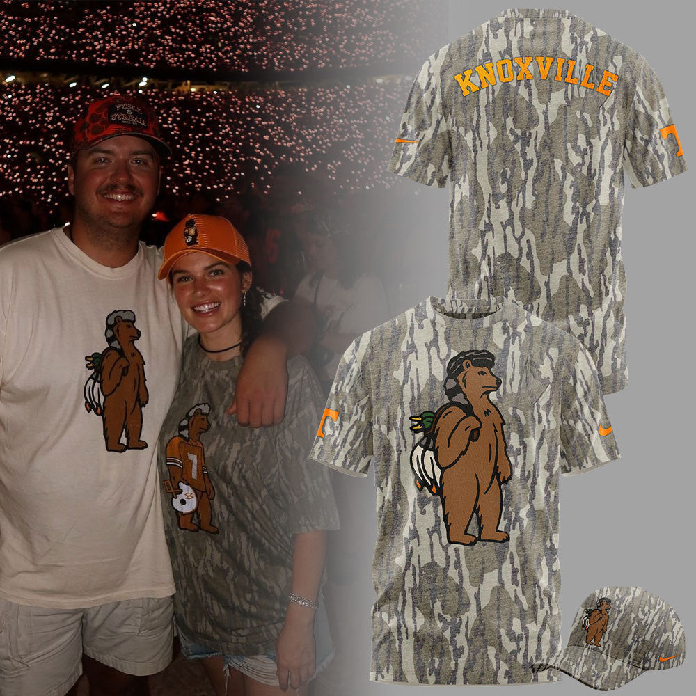Bear Morgan Wallen Camo Mossy Oak Tennessee - Adult & Kids T-Shirts, Sweatshirts & Hoodies apparel design preview 1