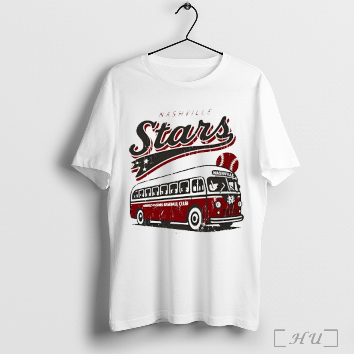 Nashville Stars Vintage Baseball Club - Adult & Kids T-Shirts, Sweatshirts & Hoodies apparel design preview 1