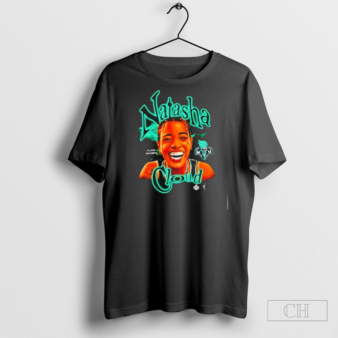 Natasha Cloud New York Liberty Wnba Caricature - Adult & Kids T-Shirts, Sweatshirts & Hoodies apparel design preview 1