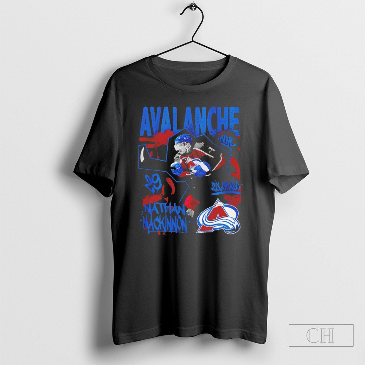 Nathan Mackinnon Colorado Avalanche Photo Graphic - Adult & Kids T-Shirts, Sweatshirts & Hoodies apparel design preview 1