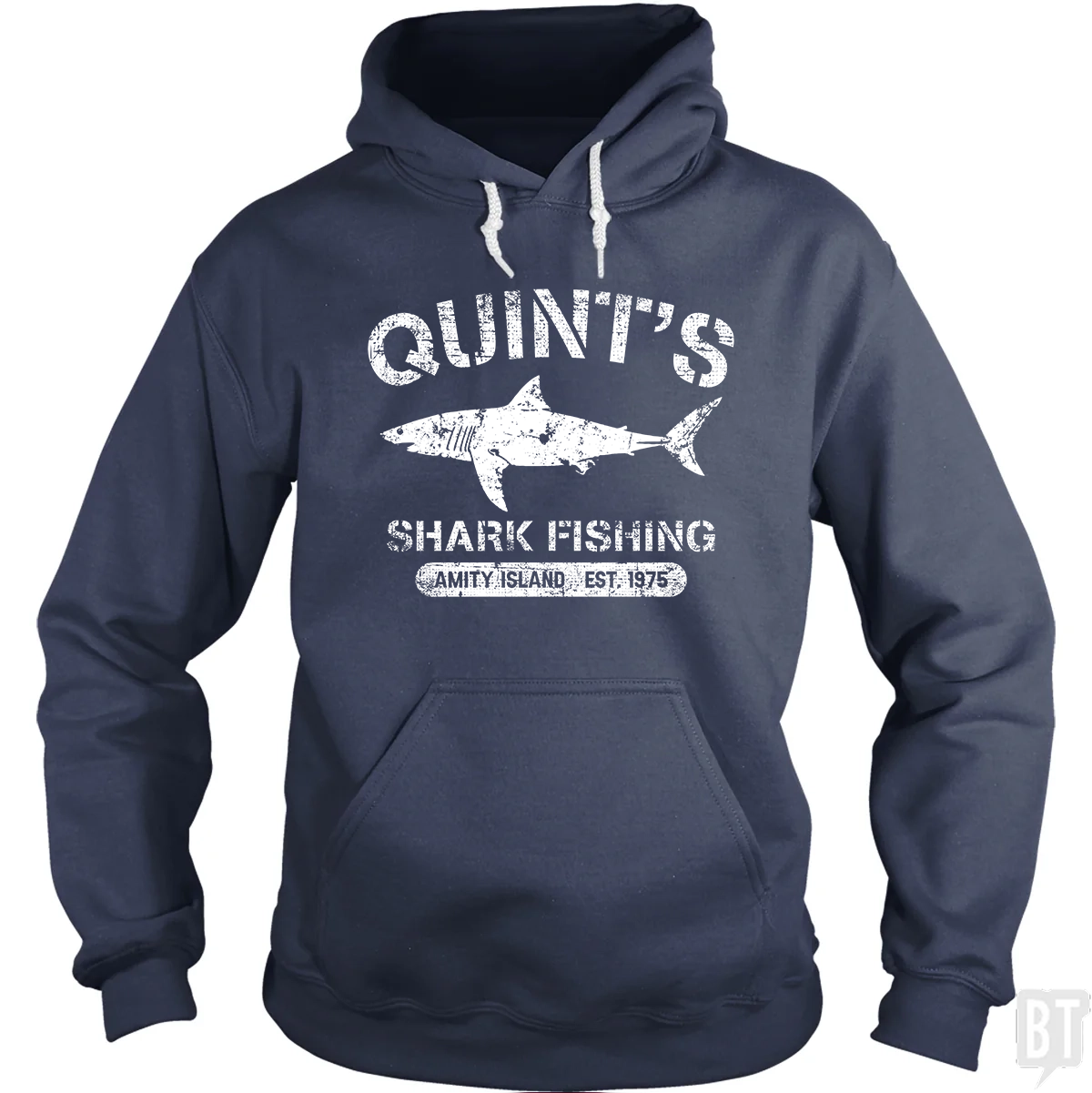 Quint's Shark Fishing - Adult & Kids T-Shirts, Sweatshirts & Hoodies apparel design preview 1