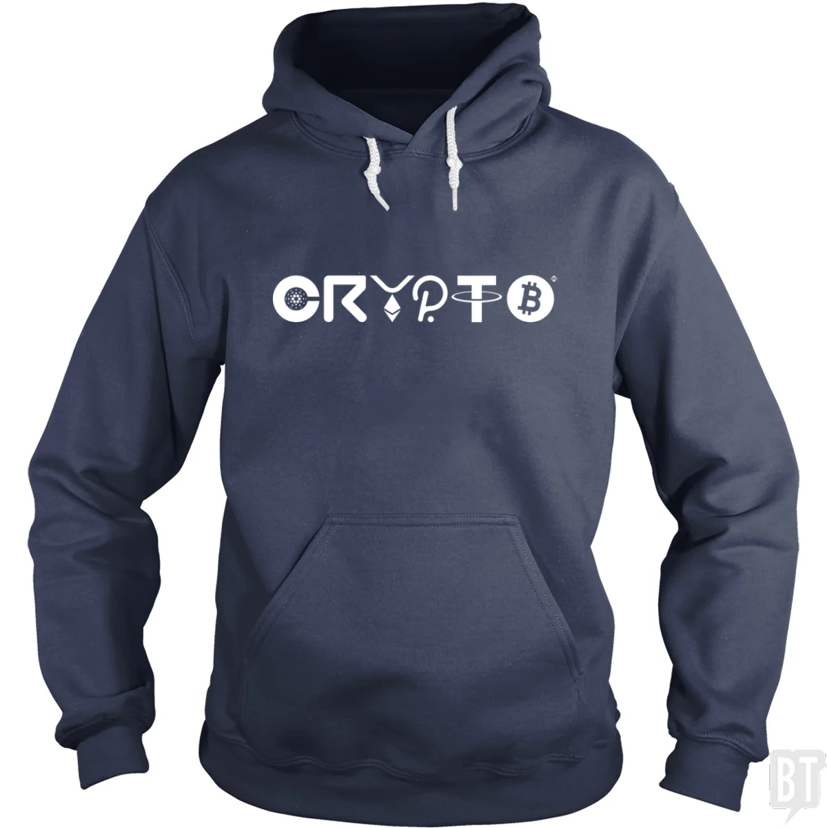 Crypto Logo - Adult & Kids T-Shirts, Sweatshirts & Hoodies apparel design preview 1