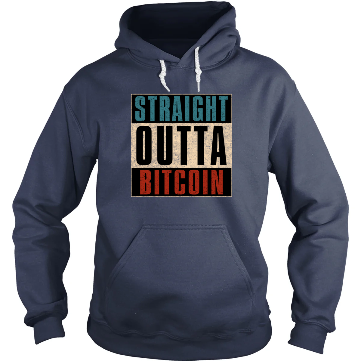 Straight Outta Bitcoin - Adult & Kids T-Shirts, Sweatshirts & Hoodies apparel design preview 1
