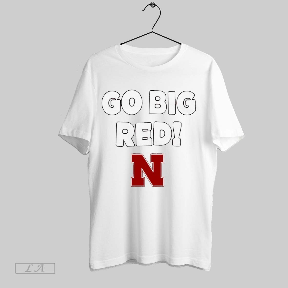 Nebraska Cornhuskers Basketball Go Big Red Slogan - Adult & Kids T-Shirts, Sweatshirts & Hoodies apparel design preview 1