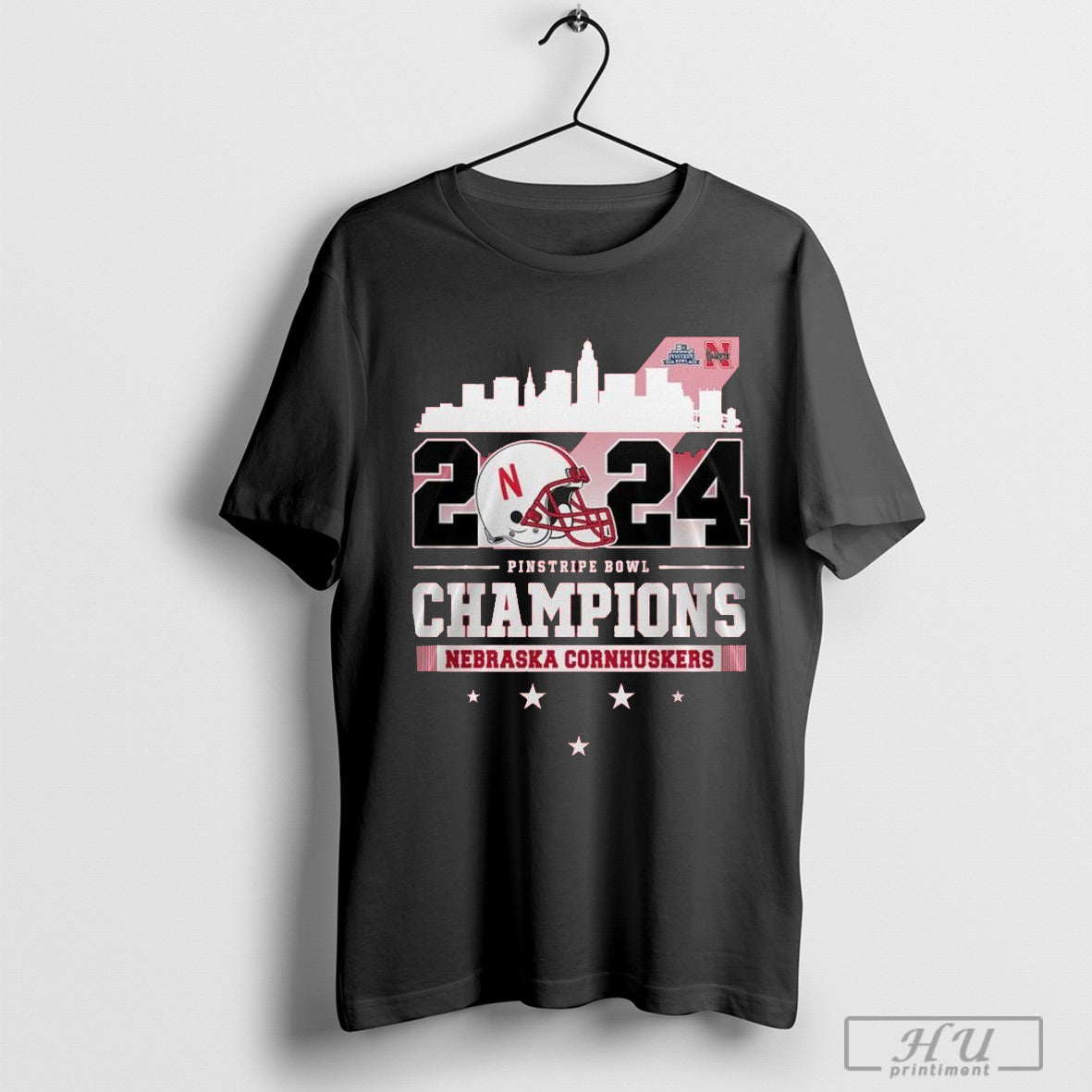 Nebraska Cornhuskers Football Ncaa Las Pinstripe Bowl - Adult & Kids T-Shirts, Sweatshirts & Hoodies apparel design preview 1