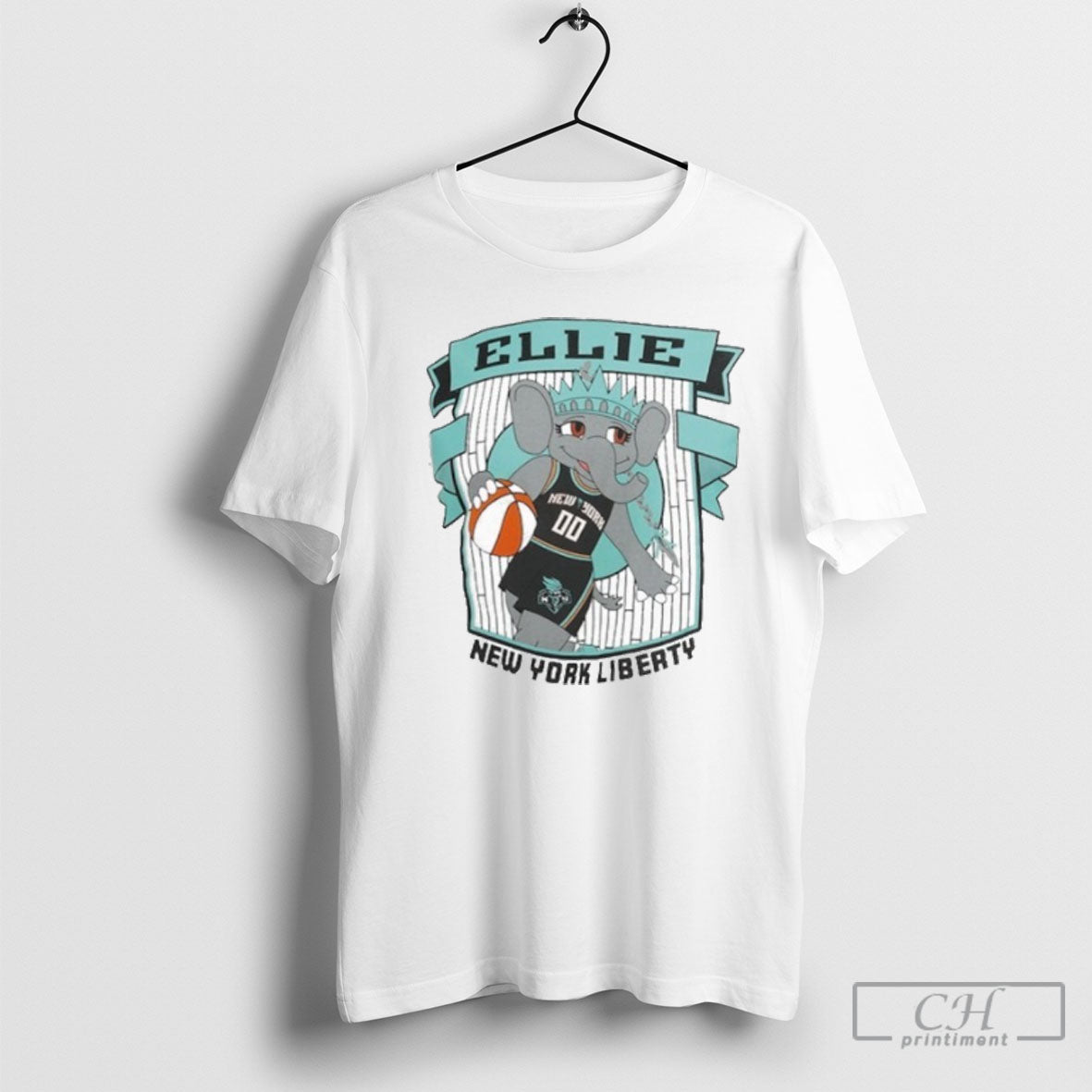 New York Liberty Ellie Mascot Established - Adult & Kids T-Shirts, Sweatshirts & Hoodies apparel design preview 1