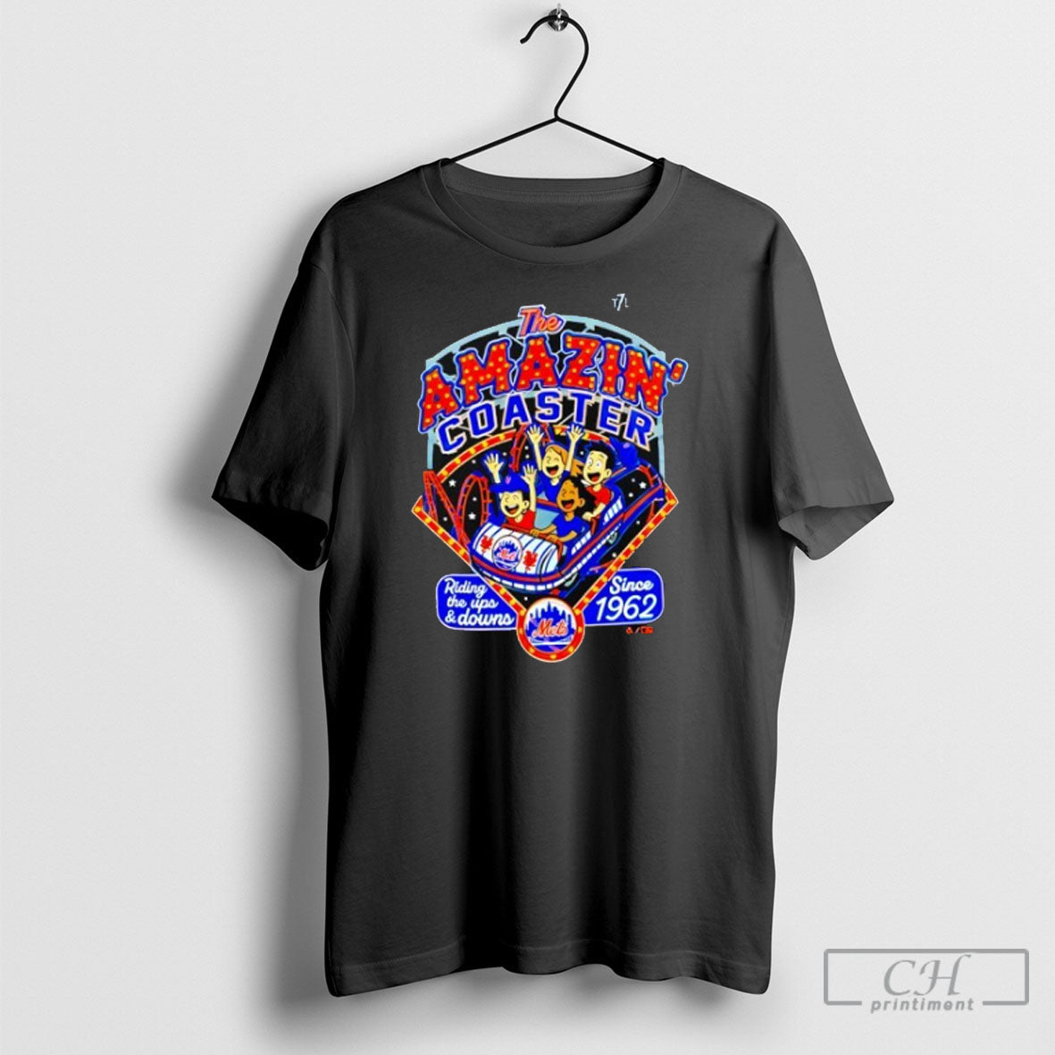 New York Mets The Amazin Coaster - Adult & Kids T-Shirts, Sweatshirts & Hoodies apparel design preview 1