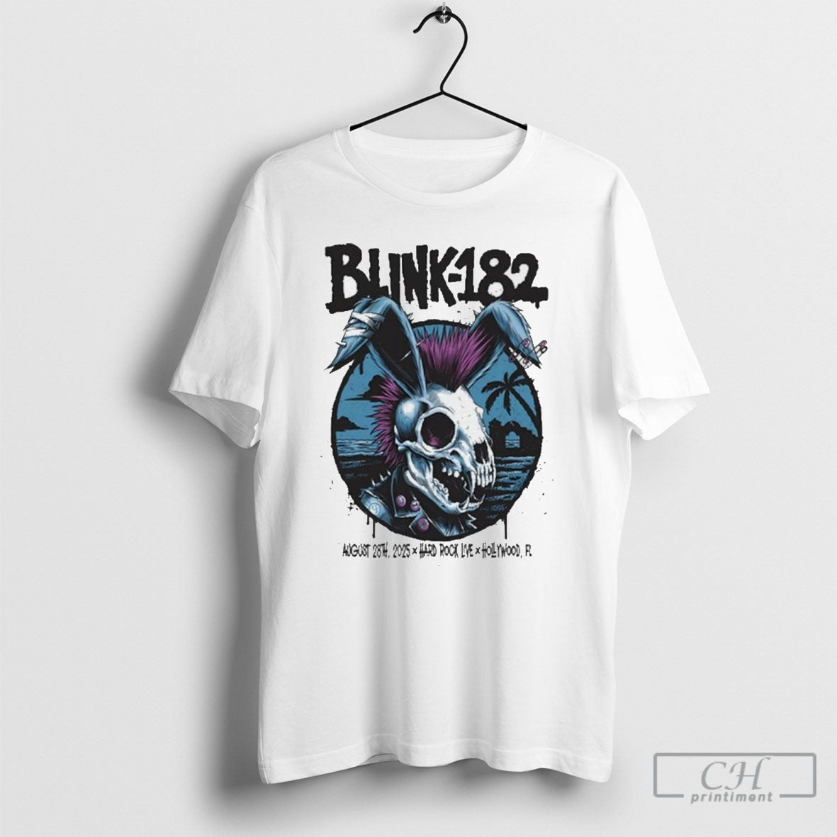 Nice Blink 182 August 28th 2025 Hard Rock Live In - Adult & Kids T-Shirts, Sweatshirts & Hoodies apparel design preview 1