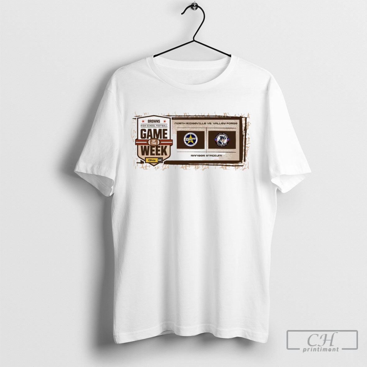 Nice Browns High School Football Game Of The Week - Adult & Kids T-Shirts, Sweatshirts & Hoodies apparel design preview 1