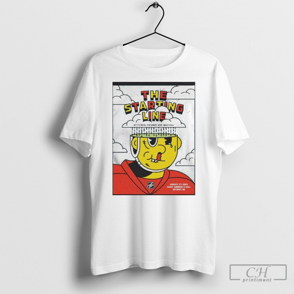 Nice The Starting Line Detroit Michigan 2025 Gig - Adult & Kids T-Shirts, Sweatshirts & Hoodies apparel design preview 1
