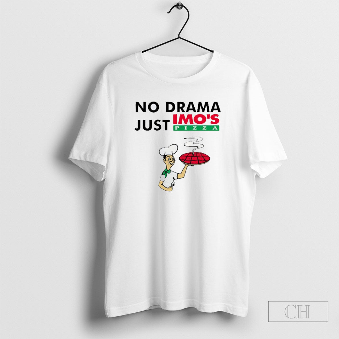 No Drama Just Imos Pizza - Adult & Kids T-Shirts, Sweatshirts & Hoodies apparel design preview 1
