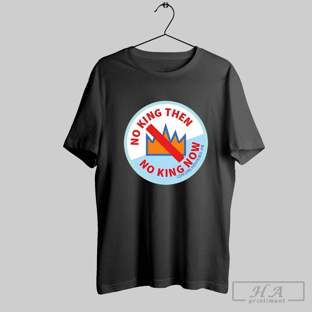 No King Then Now - Adult & Kids T-Shirts, Sweatshirts & Hoodies apparel design preview 1