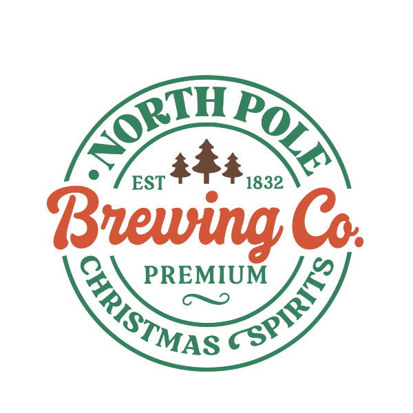 North Pole Brewing Co Christmas - Adult & Kids T-Shirts, Sweatshirts & Hoodies apparel design preview 1