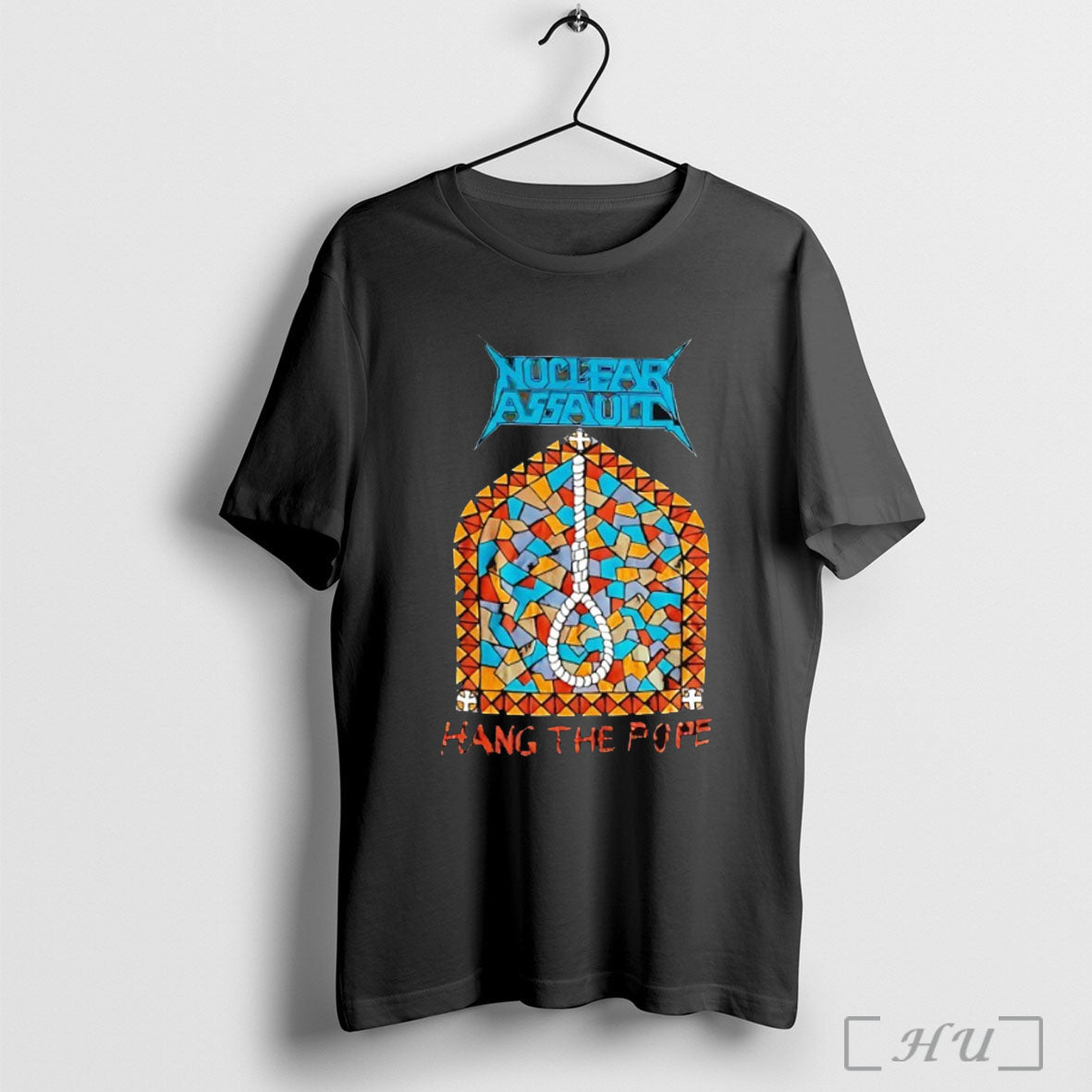 Nuclear Assault Hang The Pope - Adult & Kids T-Shirts, Sweatshirts & Hoodies apparel design preview 1