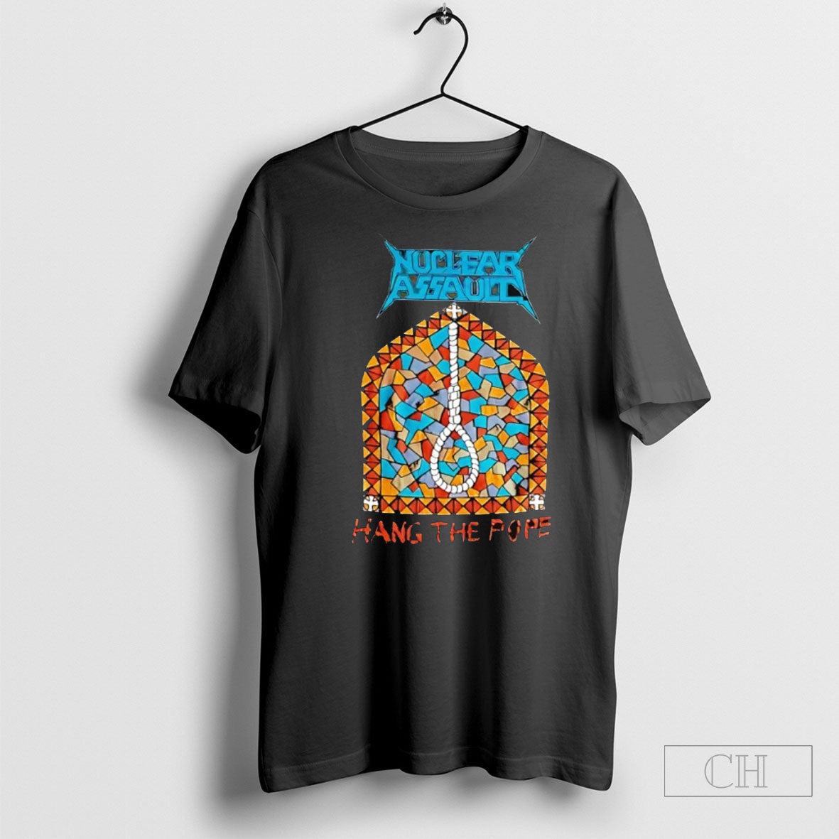 Nuclear Assault Hang The Pope - Adult & Kids T-Shirts, Sweatshirts & Hoodies apparel design preview 1