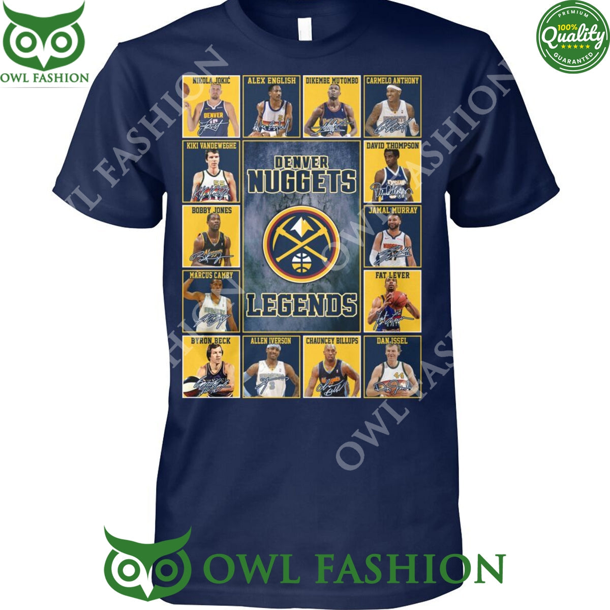 Denver Nuggets Legends Nikola Jokic Alex English - Adult & Kids T-Shirts, Sweatshirts & Hoodies apparel design preview 1