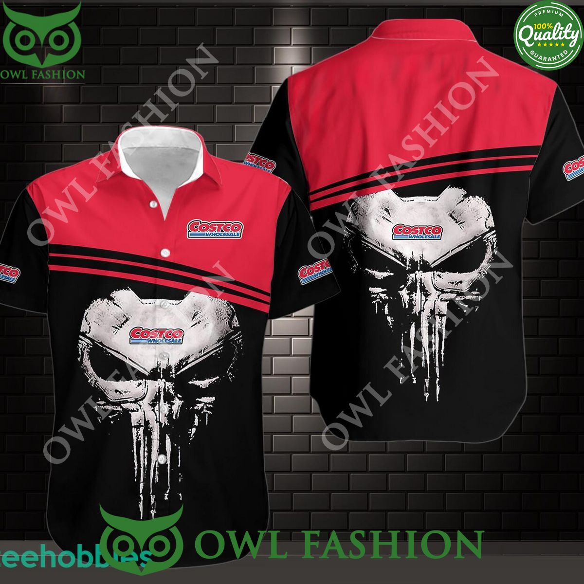 Costco Summer Limited Hawaiian Skull Logo - Adult & Kids T-Shirts, Sweatshirts & Hoodies apparel design preview 1