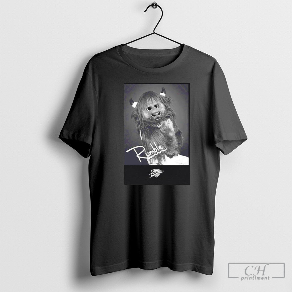 Okc Thunder Rumble Portrait - Adult & Kids T-Shirts, Sweatshirts & Hoodies apparel design preview 1