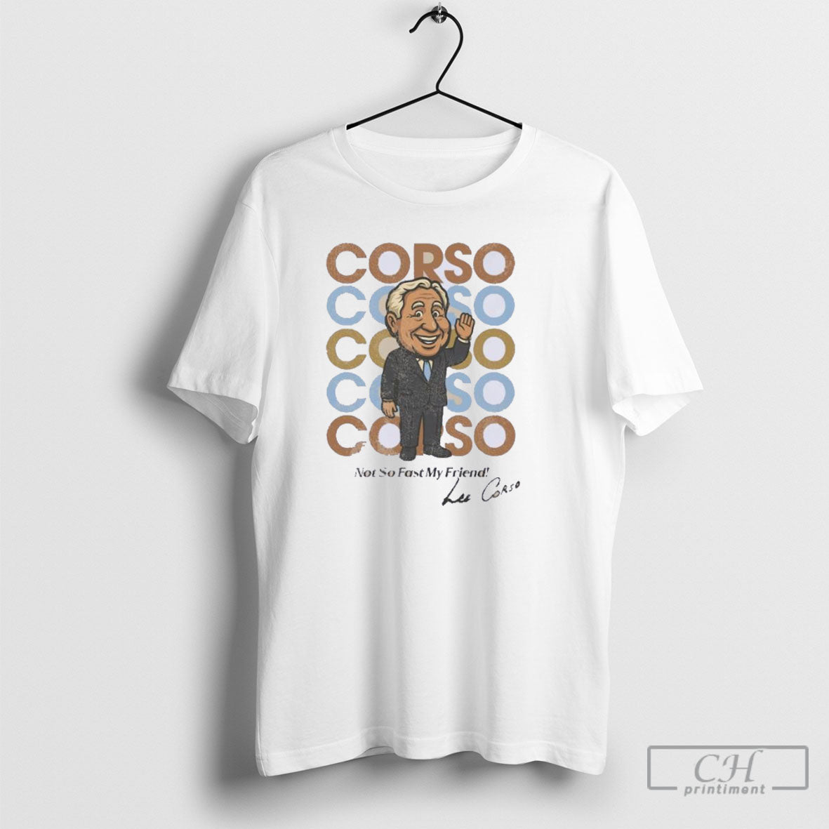 Osu Lee Corso Chibi Not So Fast My Friend - Adult & Kids T-Shirts, Sweatshirts & Hoodies apparel design preview 1