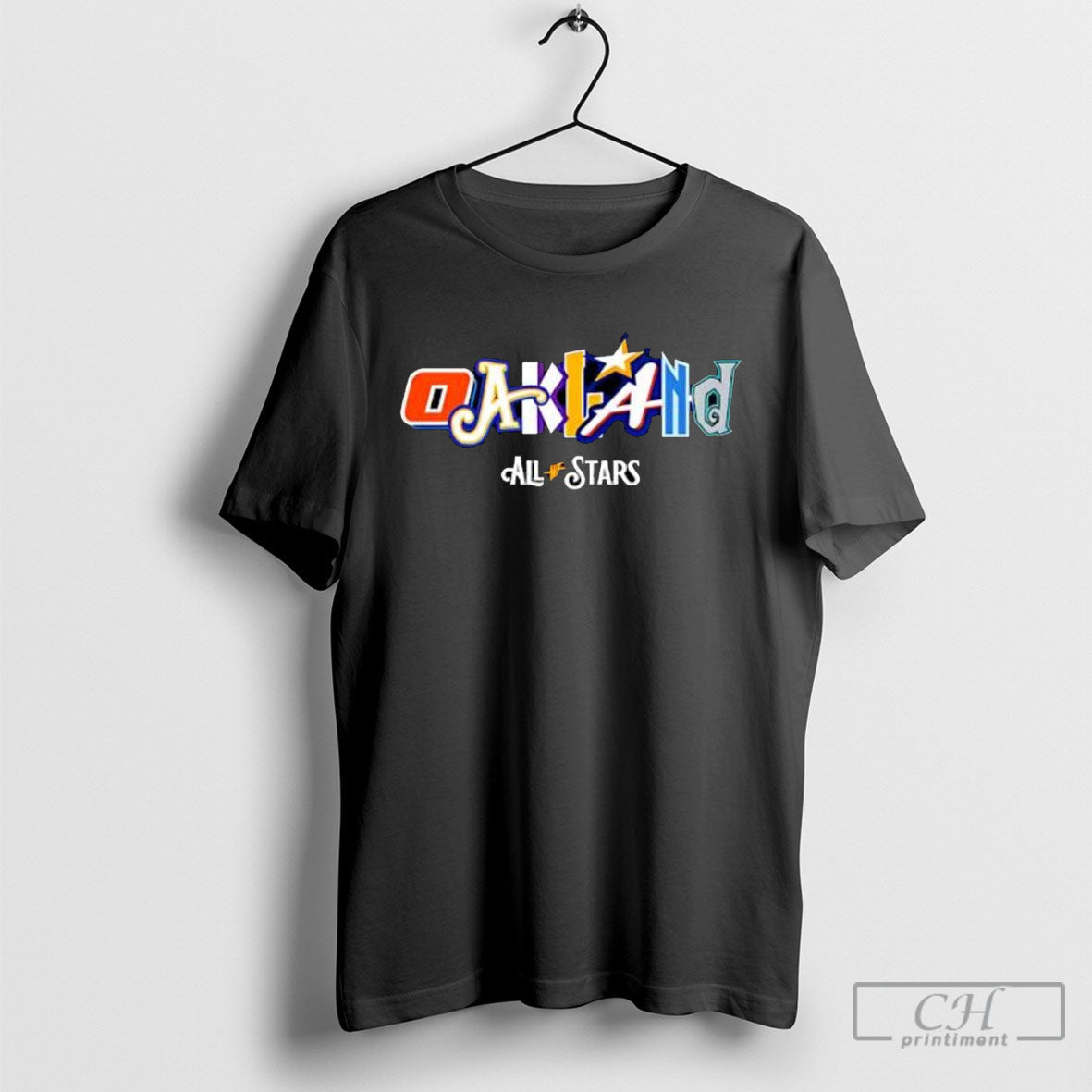 Oakland All Stars Design Logo Team Players - Adult & Kids T-Shirts, Sweatshirts & Hoodies apparel design preview 1