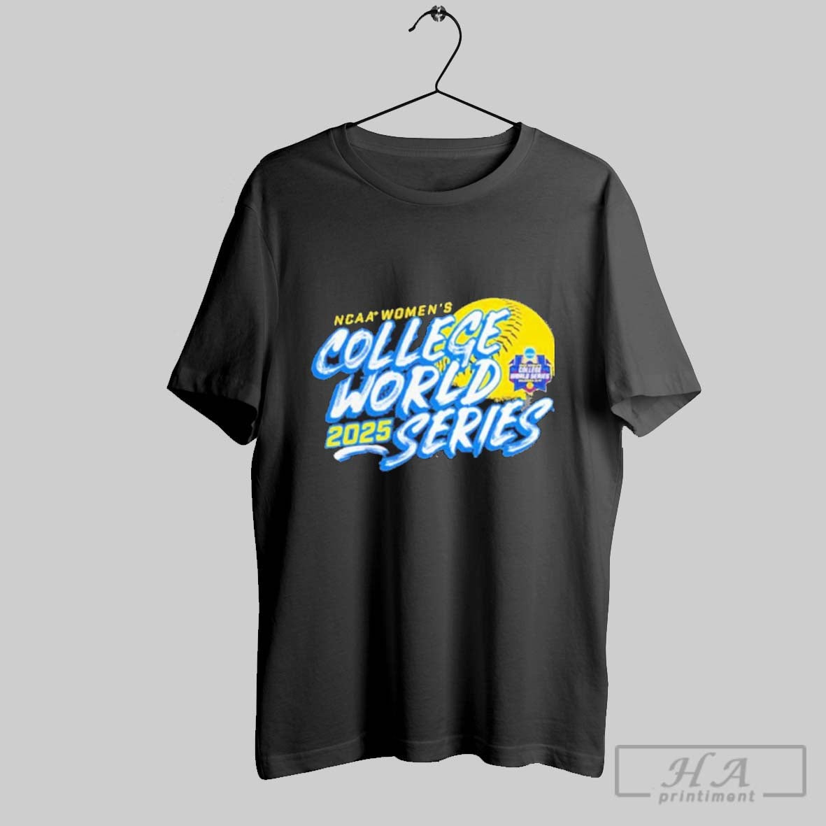 Official 2025 Ncaa Softball Womens College World - Adult & Kids T-Shirts, Sweatshirts & Hoodies apparel design preview 1