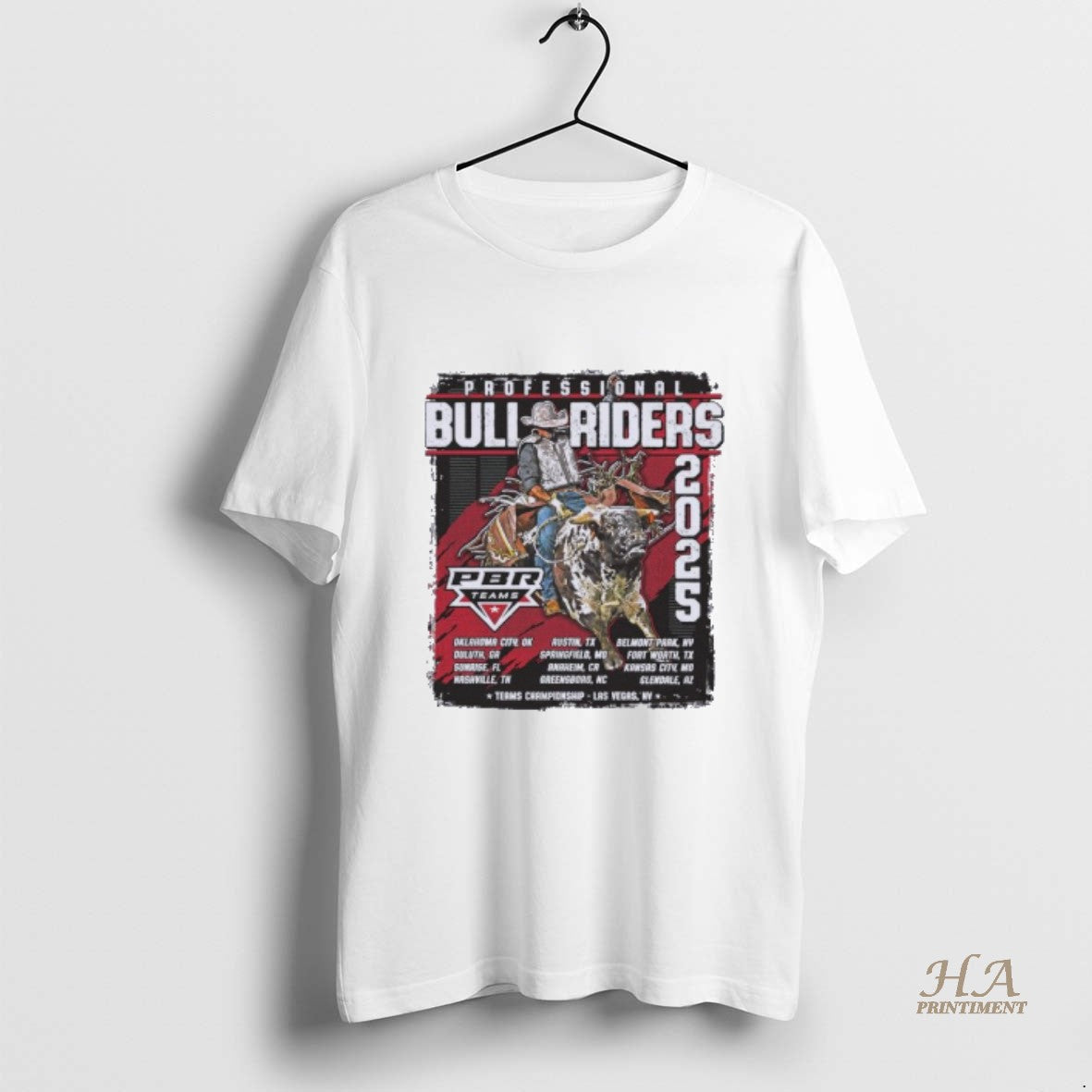 Official 2025 Pbr Team Series Routing - Adult & Kids T-Shirts, Sweatshirts & Hoodies apparel design preview 1