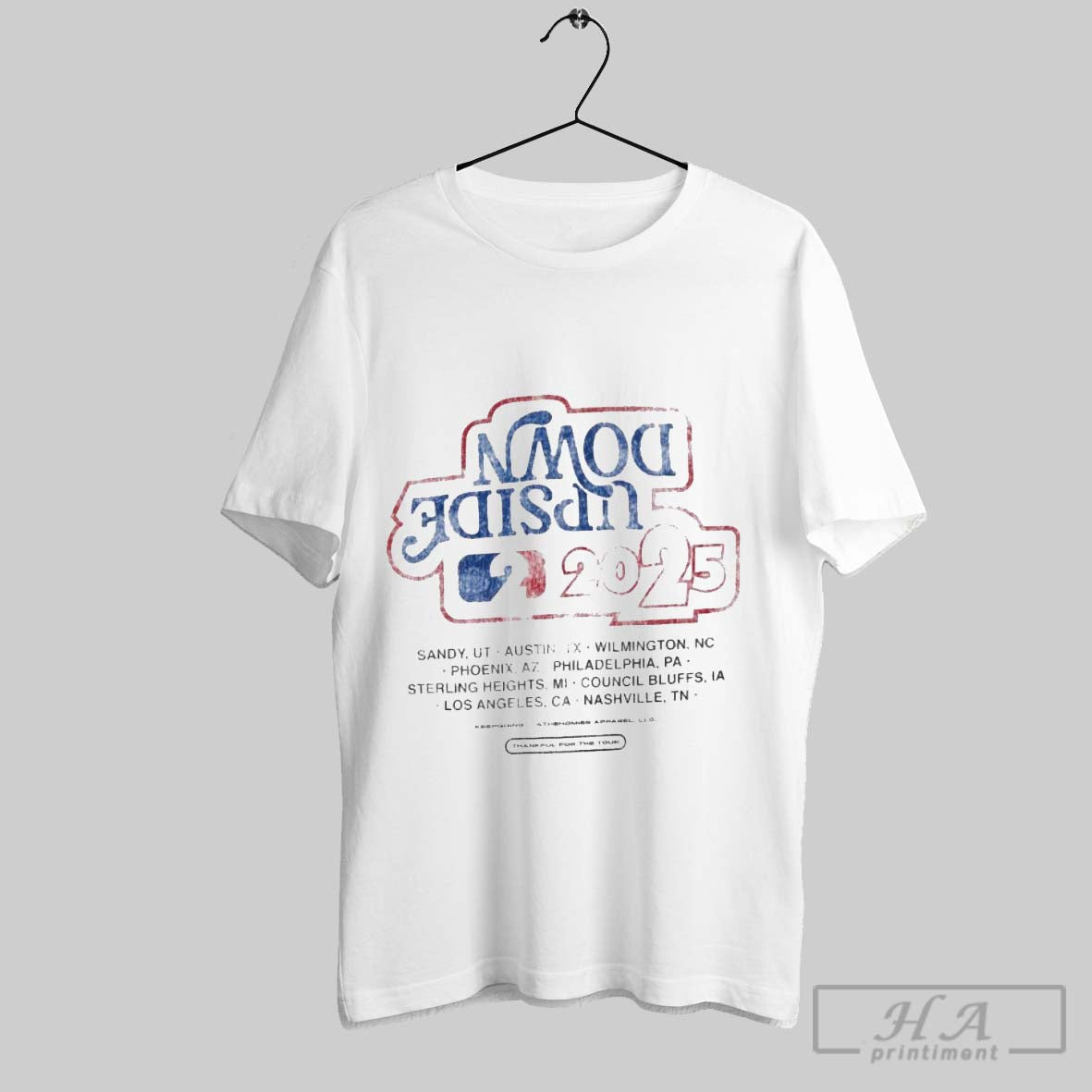 Official 4thehomies Upsidedown Tour 2025 Mlb - Adult & Kids T-Shirts, Sweatshirts & Hoodies apparel design preview 1