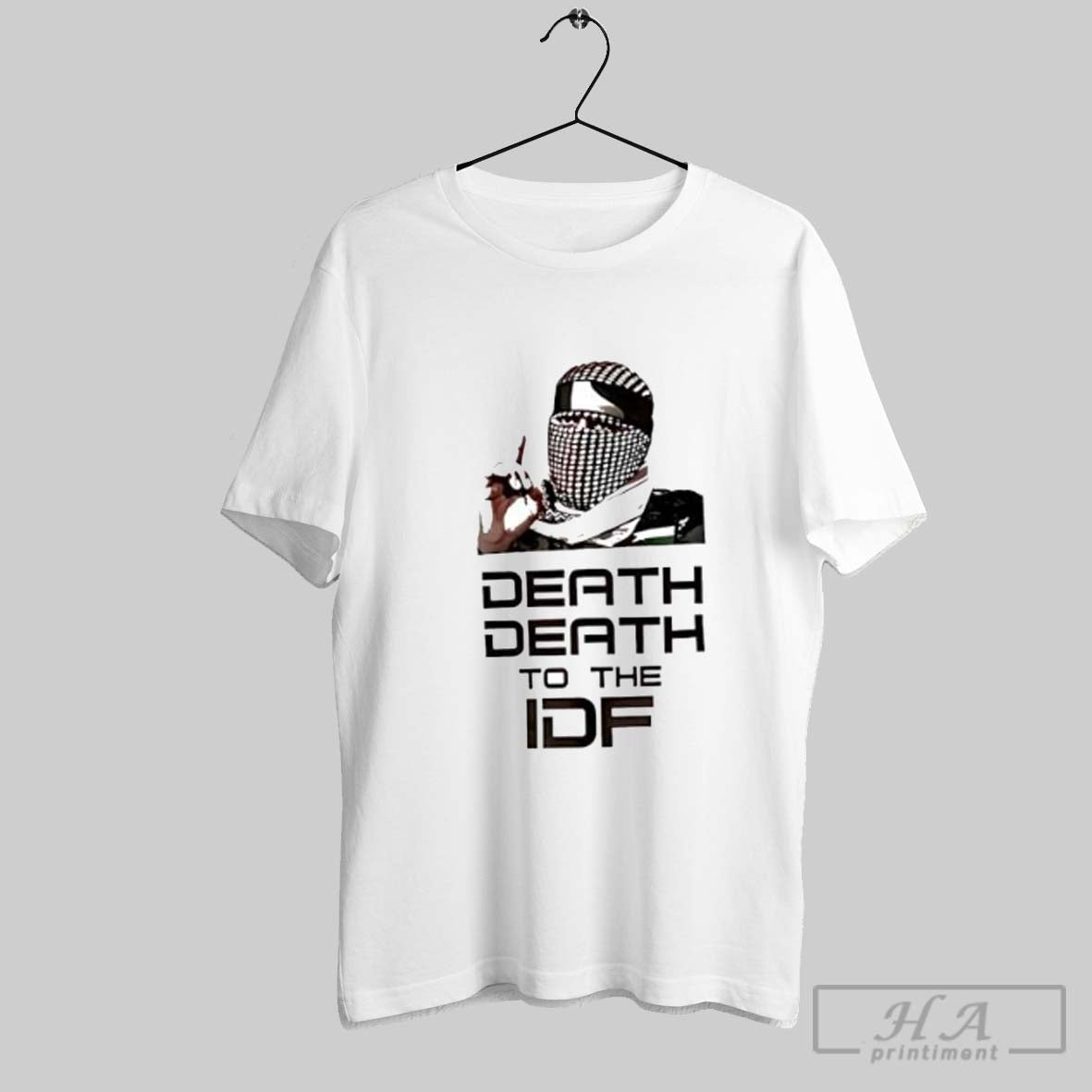 Official Abu Ubaida Death To The Idf - Adult & Kids T-Shirts, Sweatshirts & Hoodies apparel design preview 1