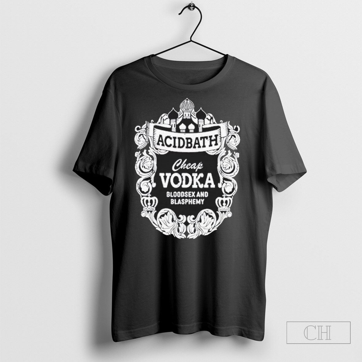 Official Acidbath Cheap Vodka Bloodsex And Blasphemy - Adult & Kids T-Shirts, Sweatshirts & Hoodies apparel design preview 1