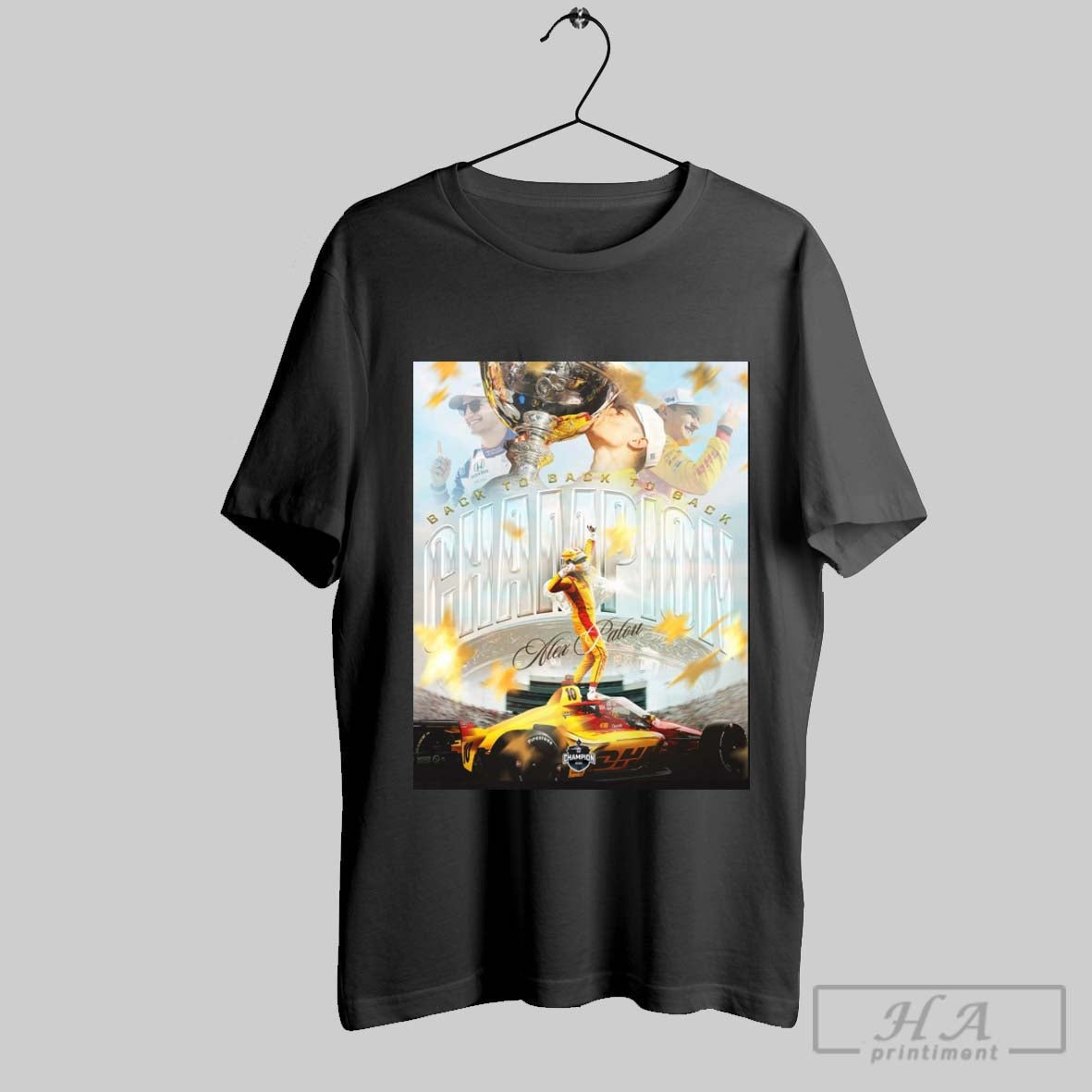 Official Alex Palou Back To Champion Ntt Indycar - Adult & Kids T-Shirts, Sweatshirts & Hoodies apparel design preview 1