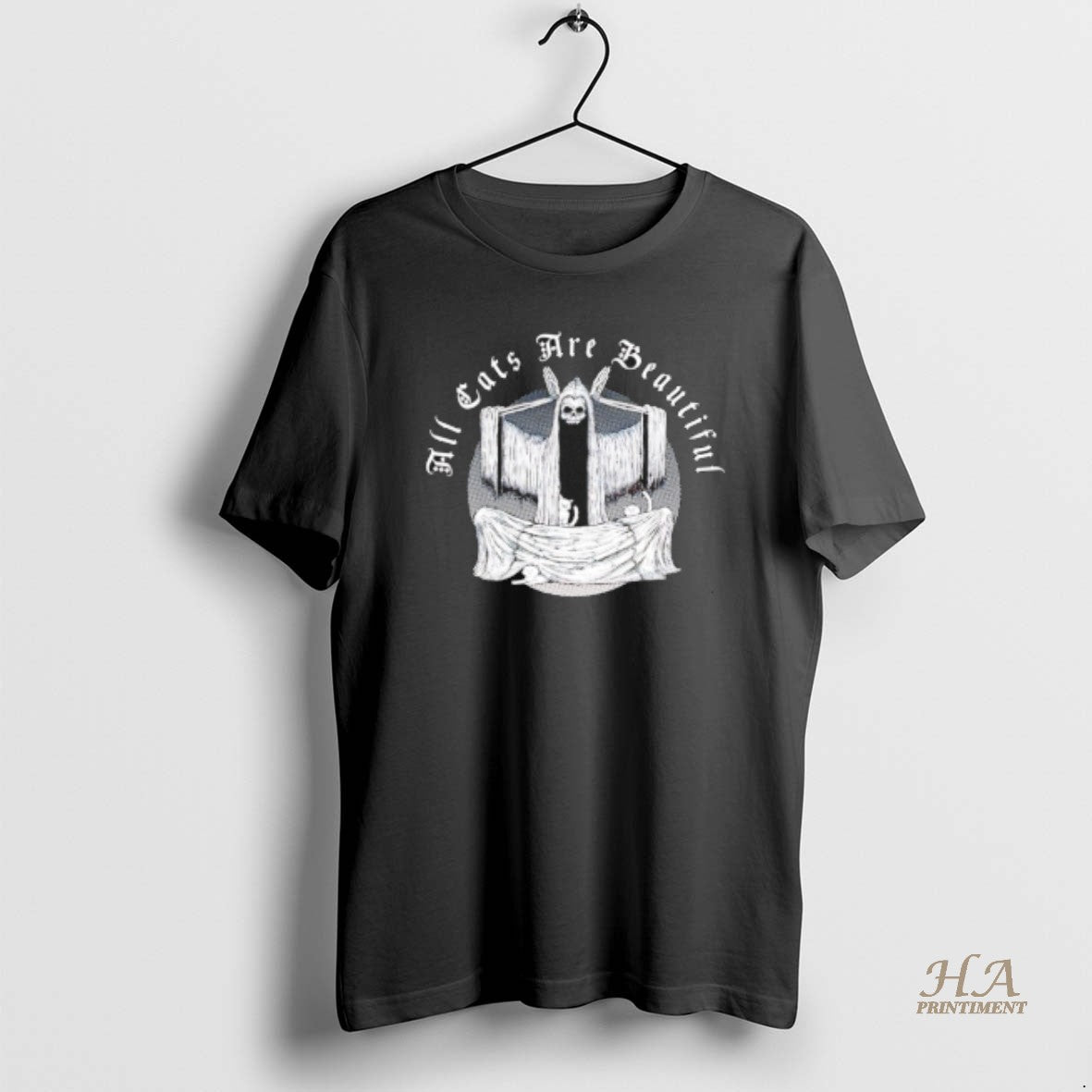 Official All Cats Are Beautiful Skull - Adult & Kids T-Shirts, Sweatshirts & Hoodies apparel design preview 1