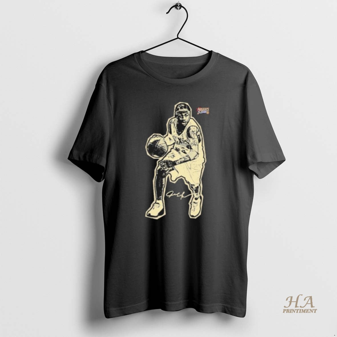 Official Allen Iverson Philadelphia 76ers Blockbuster - Adult & Kids T-Shirts, Sweatshirts & Hoodies apparel design preview 1