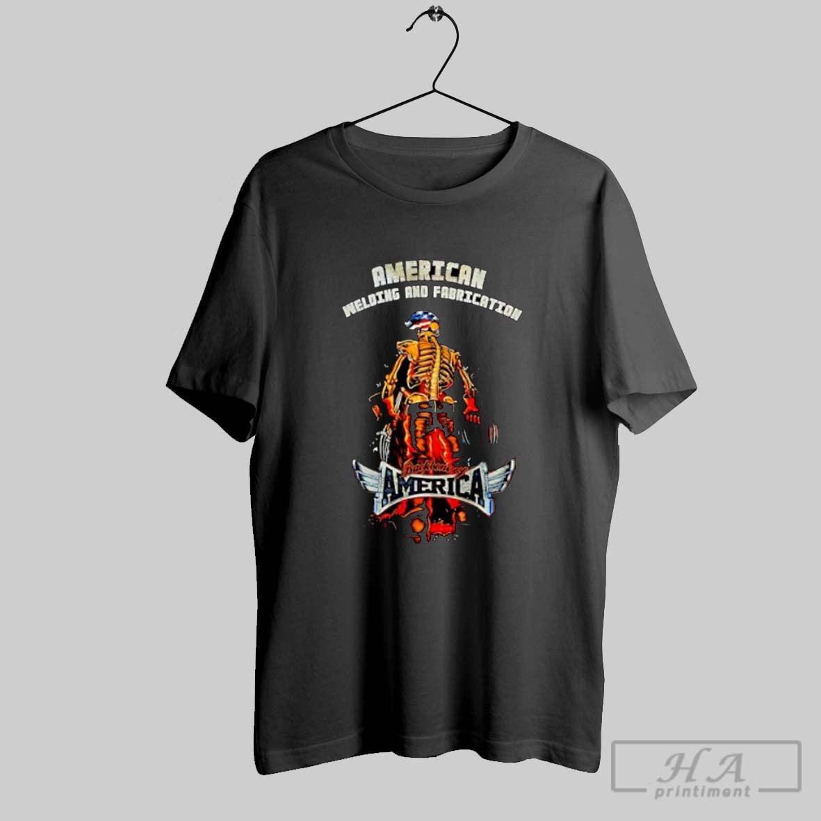 Official American Welding And Fabrication Backbone Of - Adult & Kids T-Shirts, Sweatshirts & Hoodies apparel design preview 1