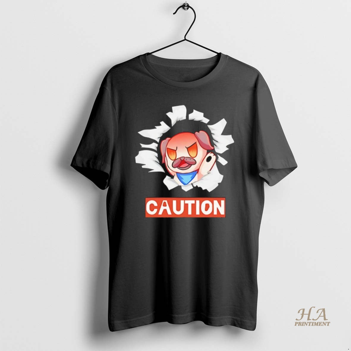 Official Andy Rage Caution - Adult & Kids T-Shirts, Sweatshirts & Hoodies apparel design preview 1