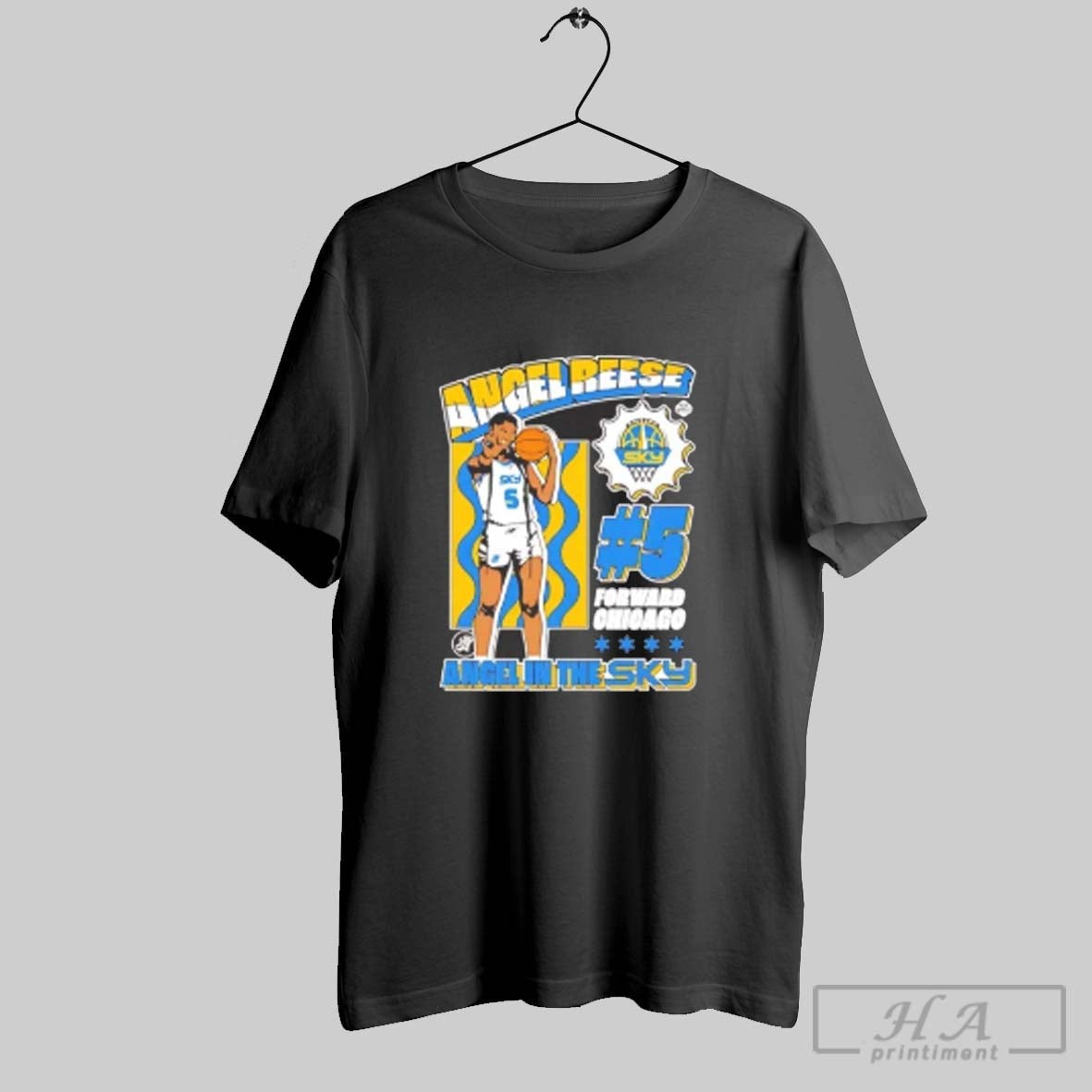 Official Angel Reese In The Sky Forward Chicago - Adult & Kids T-Shirts, Sweatshirts & Hoodies apparel design preview 1