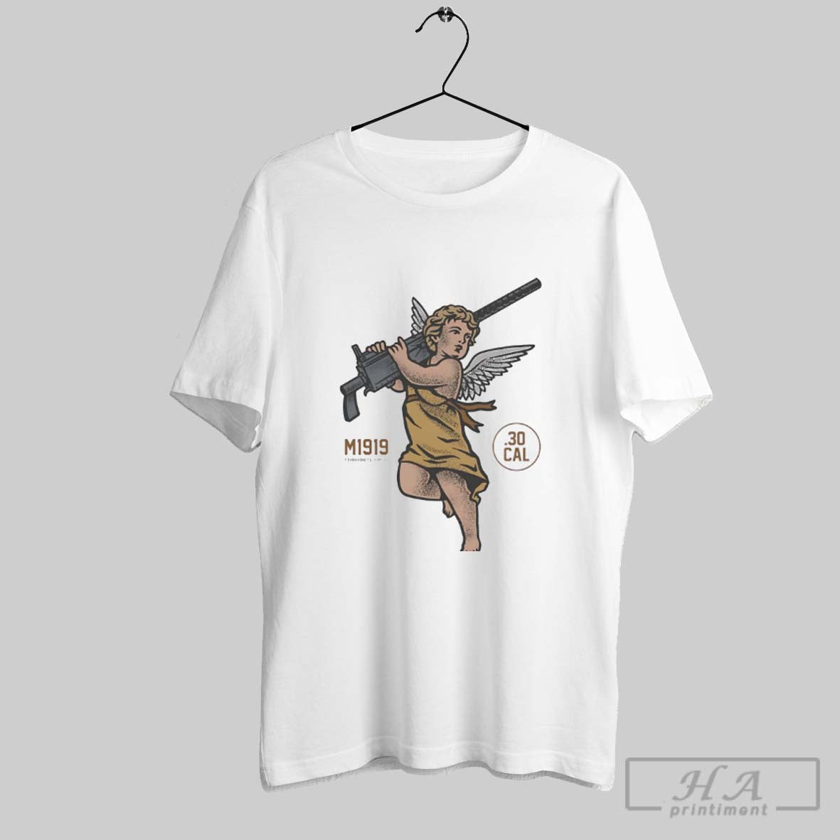 Official Angel Gun M1919 - Adult & Kids T-Shirts, Sweatshirts & Hoodies apparel design preview 1