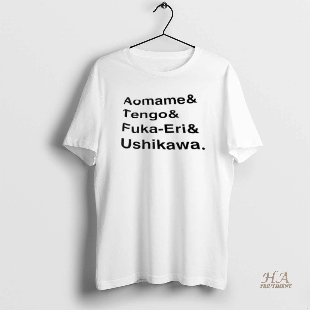 Official Aomame Tengo Fuka Eri And Ushikawa - Adult & Kids T-Shirts, Sweatshirts & Hoodies apparel design preview 1