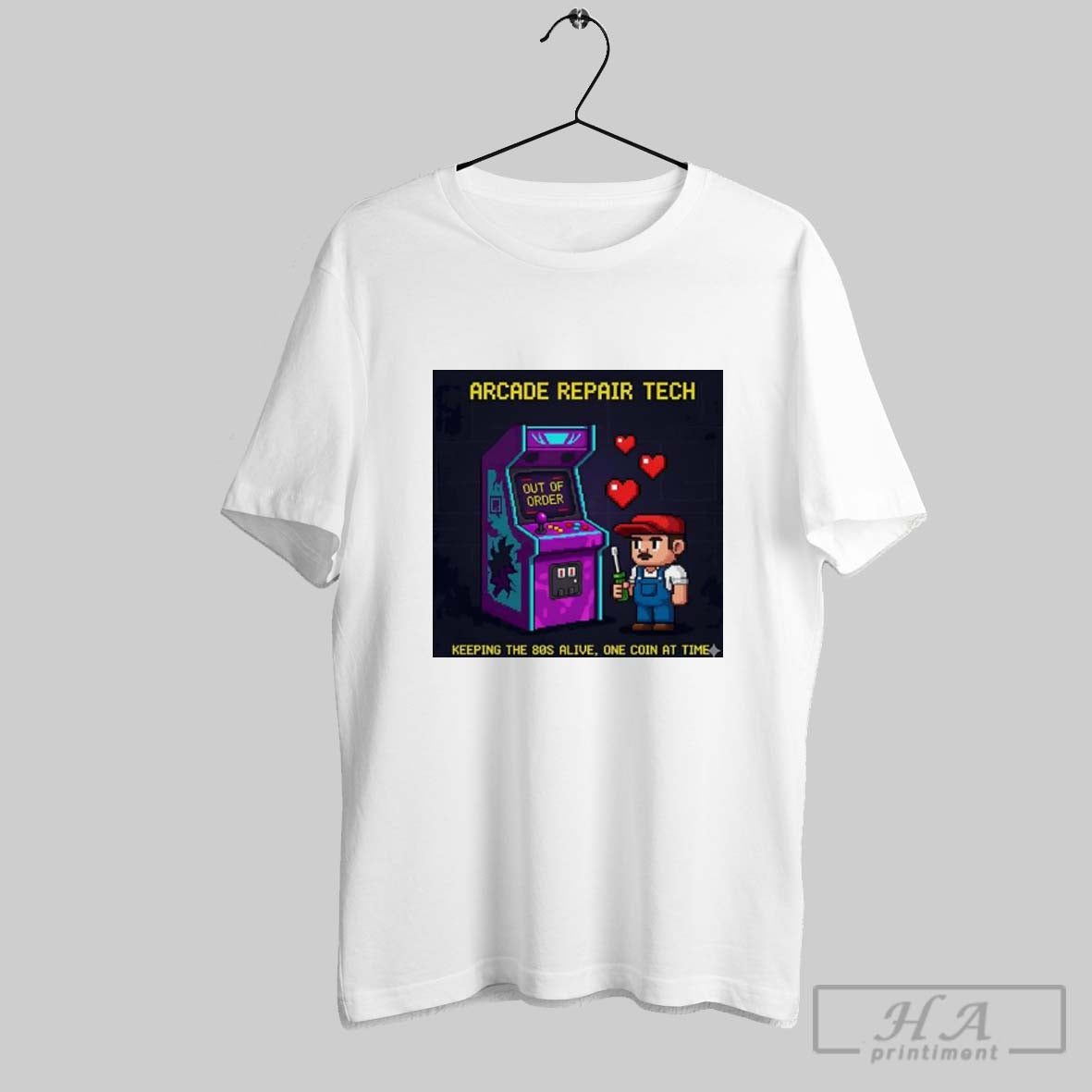 Official Arcade Repair Tech Keeping The 80s Alive One - Adult & Kids T-Shirts, Sweatshirts & Hoodies apparel design preview 1